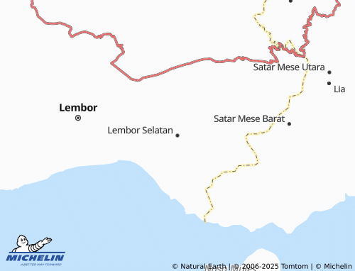 MICHELIN Lembor Selatan map - ViaMichelin