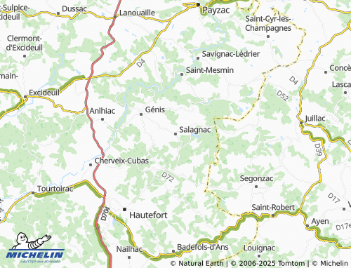 MICHELIN Salagnac map - ViaMichelin