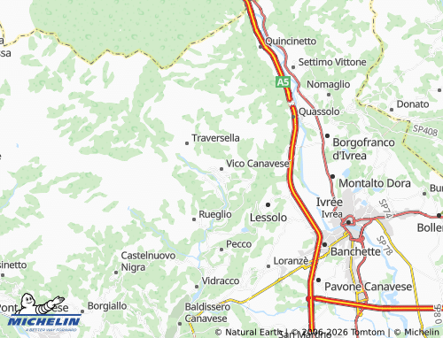 Mapa MICHELIN Vico Canavese - ViaMichelin
