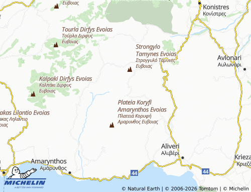 MICHELIN Partheni map - ViaMichelin