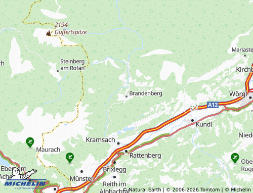MICHELIN Brandenberg map - ViaMichelin