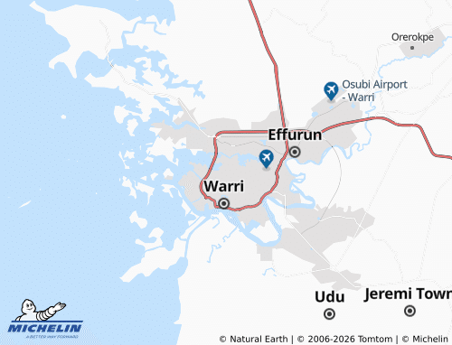 Mapa MICHELIN Edjeba - ViaMichelin