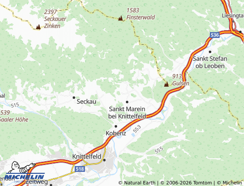 MICHELIN-Landkarte Sankt Martha - ViaMichelin