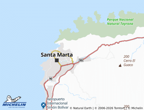 Carte MICHELIN Ondas del Sur - ViaMichelin