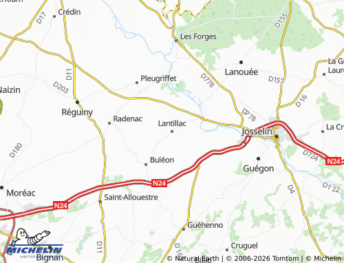 Mappa MICHELIN Lantillac - ViaMichelin
