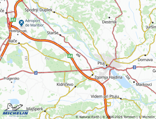 Mapa MICHELIN Gerečja vas - ViaMichelin