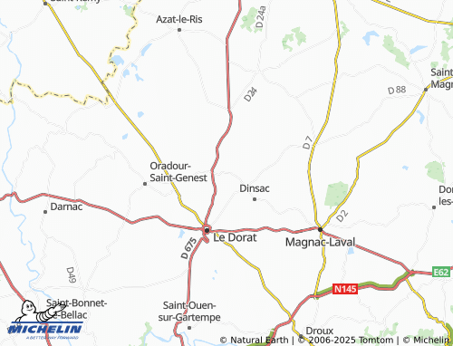 MICHELIN-Landkarte La Bazeuge - ViaMichelin