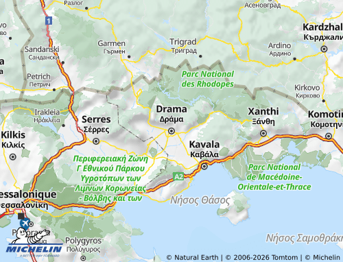 MICHELIN Drama map - ViaMichelin