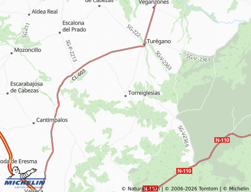 MICHELIN Torreiglesias map - ViaMichelin