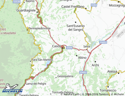 Mapa MICHELIN Casoli - ViaMichelin