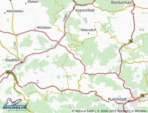 Mapa MICHELIN Breitenheerda - ViaMichelin