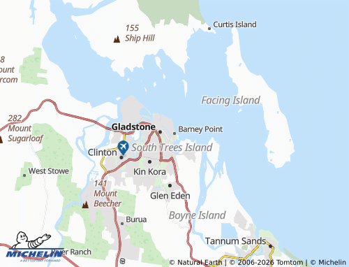 Mapa MICHELIN Barney Point - ViaMichelin