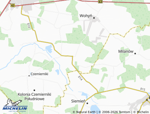 MICHELIN Suchowola map - ViaMichelin