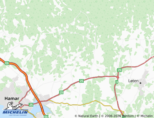 Mapa MICHELIN Vangsås - ViaMichelin