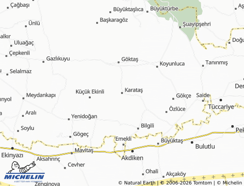 MICHELIN Karataş map - ViaMichelin