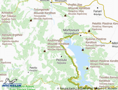 MICHELIN Kryoneri map - ViaMichelin