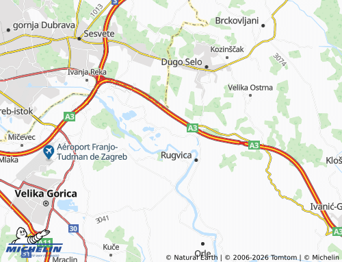 Carte MICHELIN Jalševec Nartski - ViaMichelin