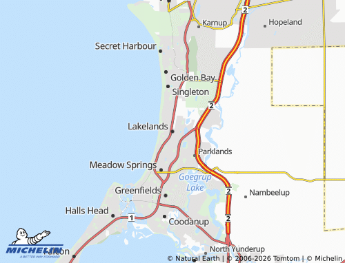 MICHELIN Lakelands map - ViaMichelin