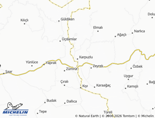 MICHELIN Karpuzlu map - ViaMichelin