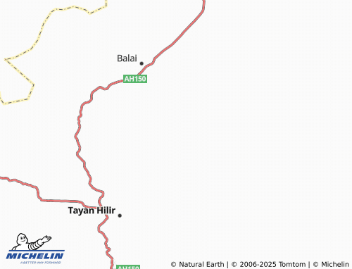MICHELIN Bulu Bala map - ViaMichelin