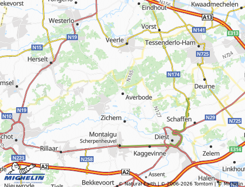 MICHELIN Averbode map - ViaMichelin
