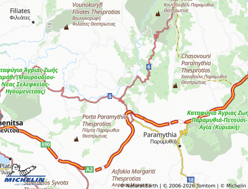 MICHELIN Neraida map - ViaMichelin