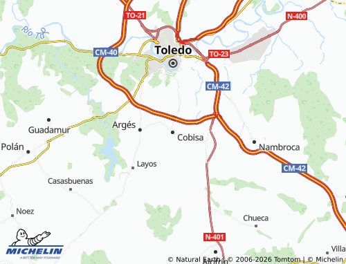 MICHELIN Cobisa map - ViaMichelin