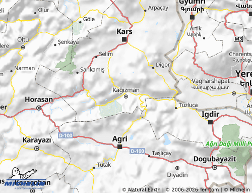 MICHELIN Kağızman map - ViaMichelin