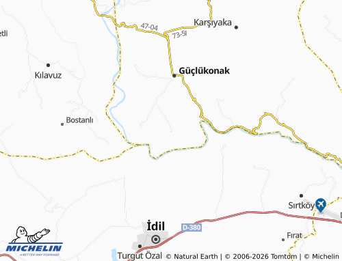 MICHELIN Boyuncuk map - ViaMichelin