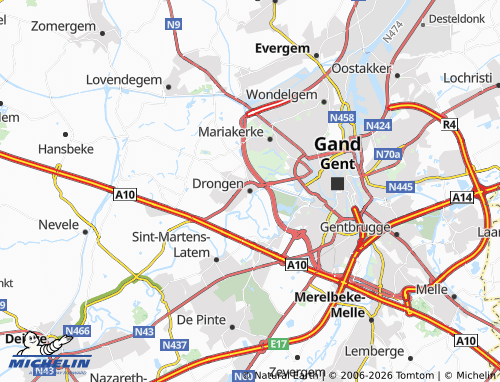 Mappa MICHELIN Drongen - ViaMichelin