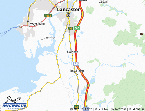 Carte MICHELIN Galgate - ViaMichelin