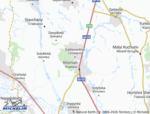 Mappa MICHELIN Sukhoverkhiv - ViaMichelin