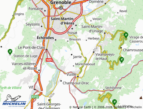 Mappa MICHELIN Jarrie - ViaMichelin