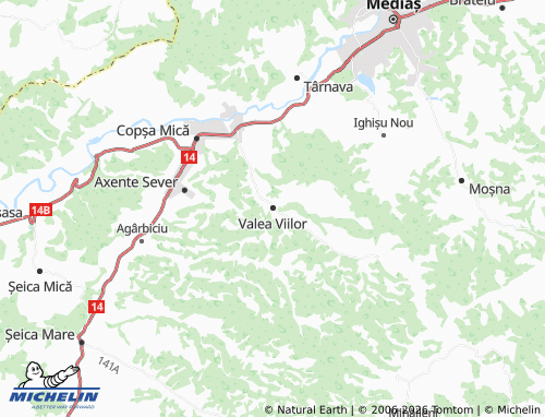 Mapa MICHELIN Valea Viilor - ViaMichelin