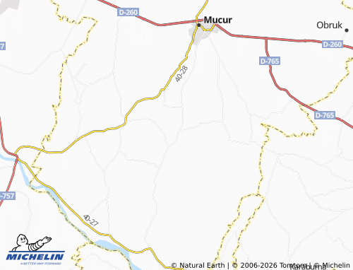 MICHELIN-Landkarte Babur - ViaMichelin