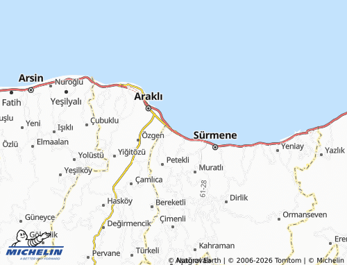 Mapa MICHELIN Çavuşlu - ViaMichelin