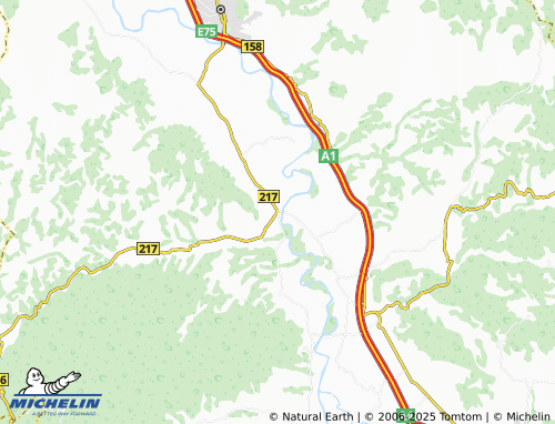 MICHELIN Tešica map - ViaMichelin