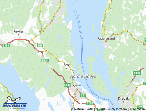 MICHELIN-Landkarte Båtstø - ViaMichelin