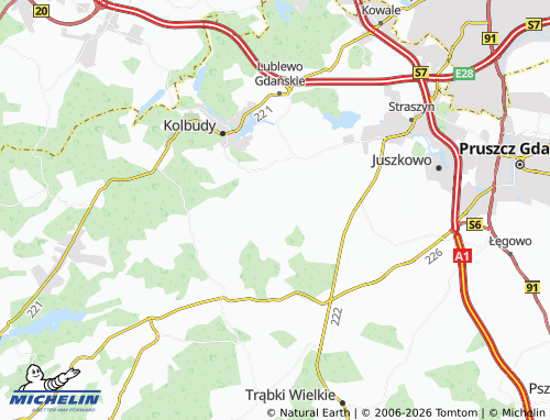 MICHELIN Lisewiec map - ViaMichelin