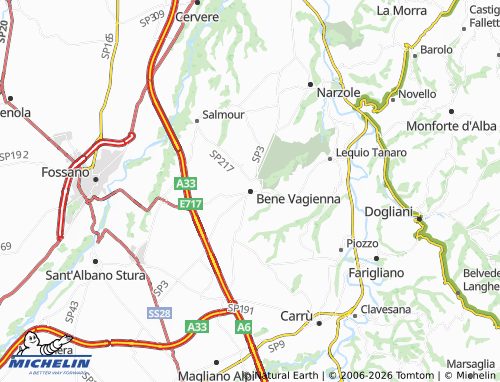 Mapa MICHELIN Bene Vagienna - ViaMichelin