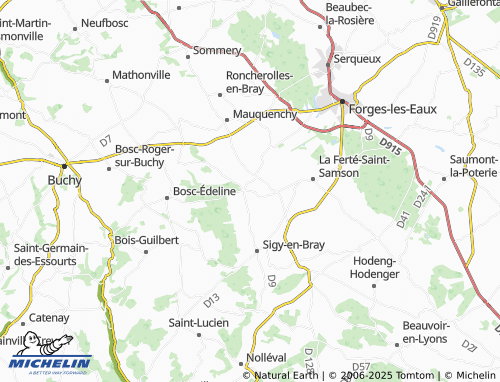 MICHELIN Rouvray-Catillon map - ViaMichelin