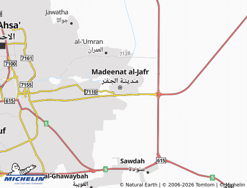 MICHELIN Al Dirah map - ViaMichelin