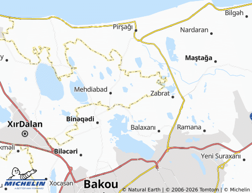 MICHELIN Digah map - ViaMichelin