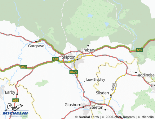 Carte MICHELIN Skipton - ViaMichelin