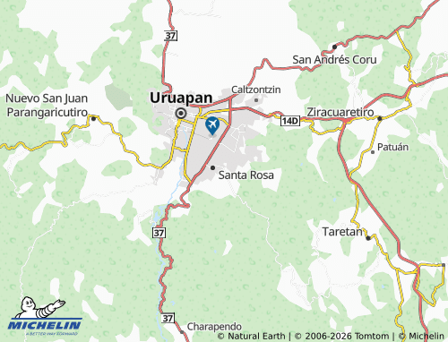 Mapa MICHELIN Santa Bárbara - ViaMichelin