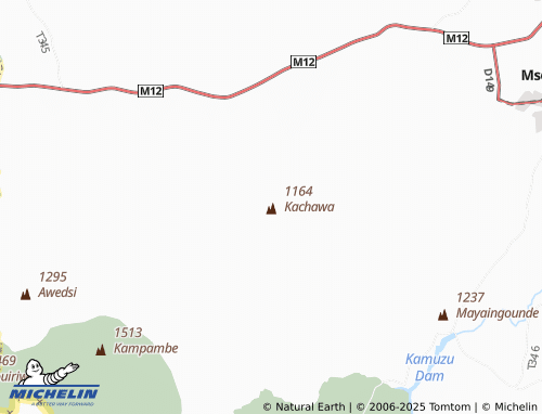 MICHELIN Mkanda map - ViaMichelin