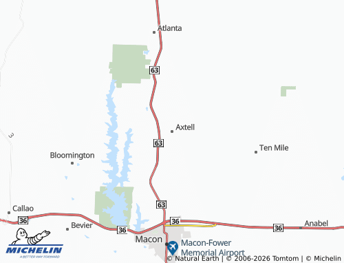 Mapa MICHELIN Axtell - ViaMichelin