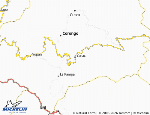 MICHELIN Yanac map - ViaMichelin