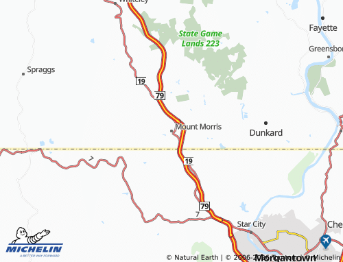 Mappa MICHELIN Mount Morris - ViaMichelin