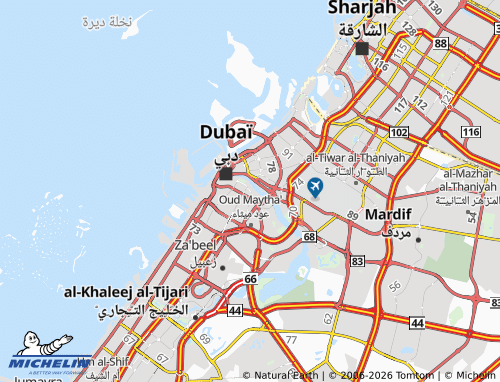 MICHELIN Umm Hurair First map - ViaMichelin